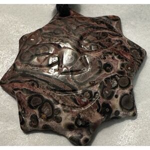 Carved Pendant Necklace Minimalist Boho Forest Garden Fairy Whimsical Whimsigoth